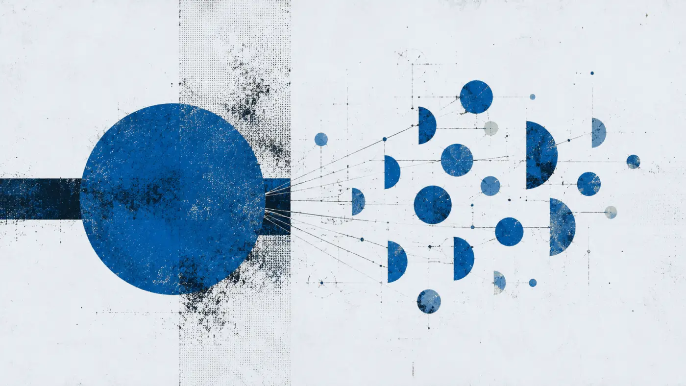 Screenprint: one body distributing into many