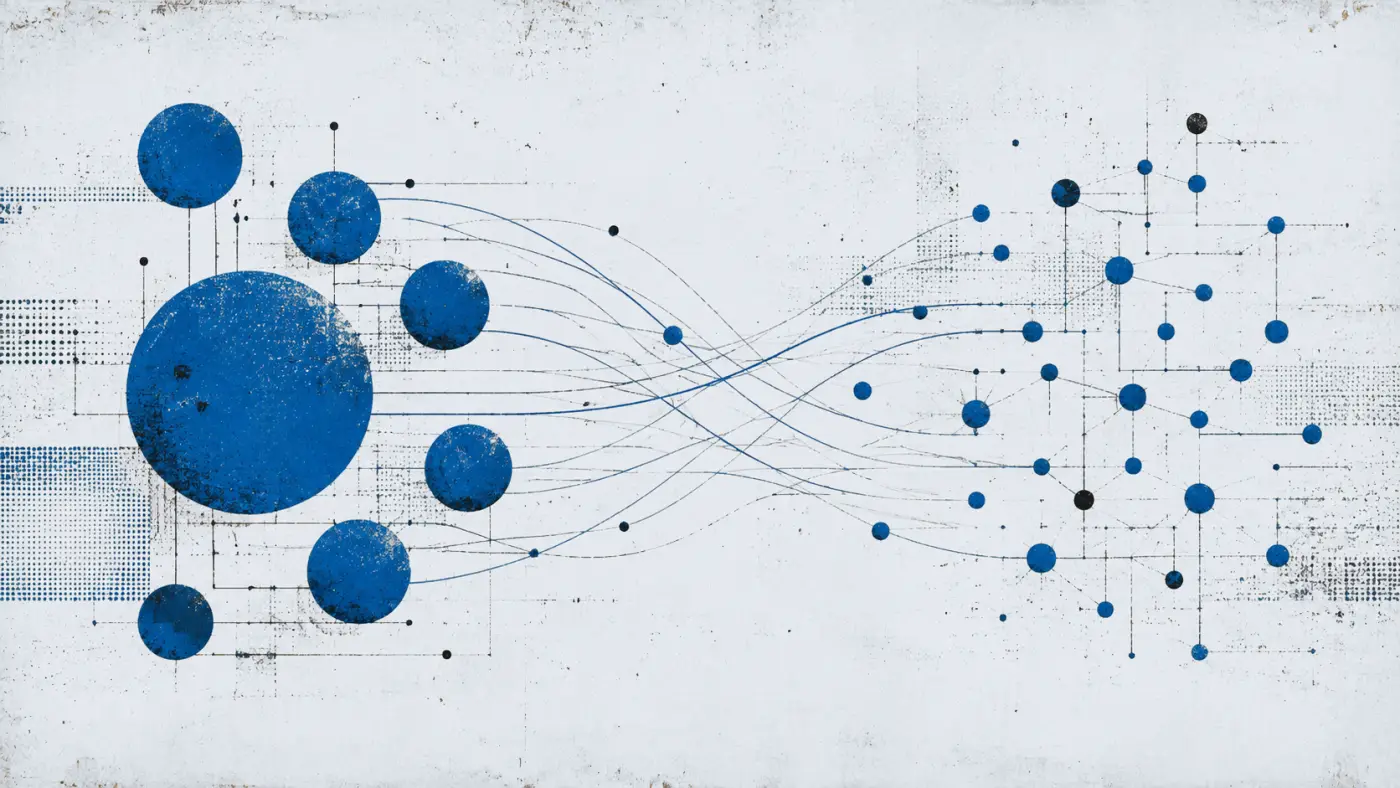 Screenprint: clients and asset issuers feeding one node field