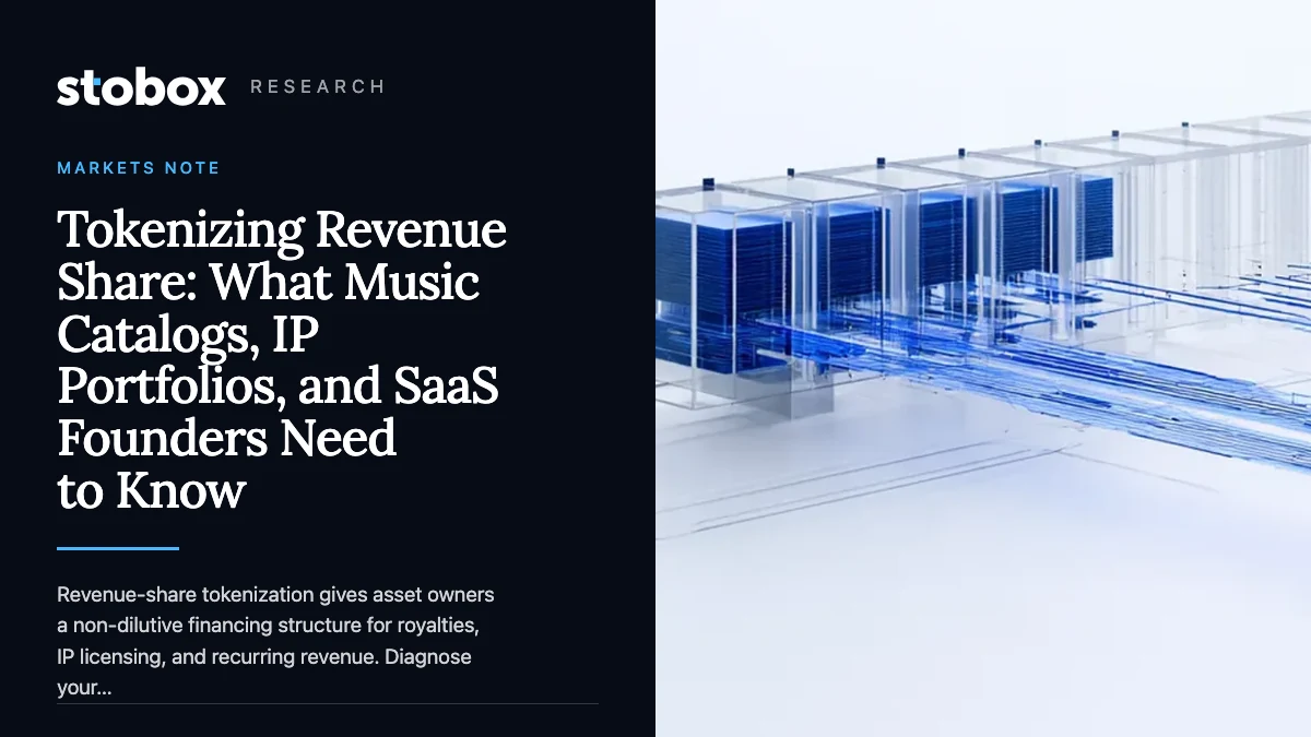 Tokenizing Revenue Share: What Music Catalogs, IP Portfolios, and SaaS Founders Need to Know
