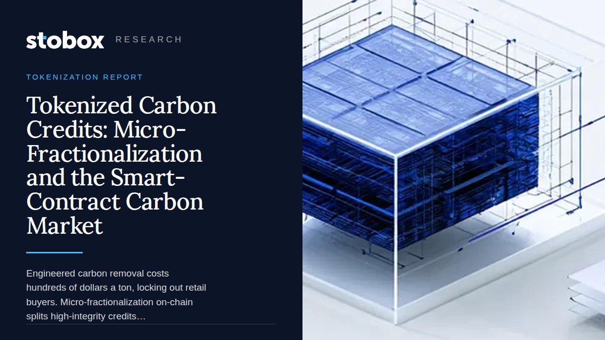Tokenized Carbon Credits: Micro-Fractionalization and the Smart-Contract Carbon Market