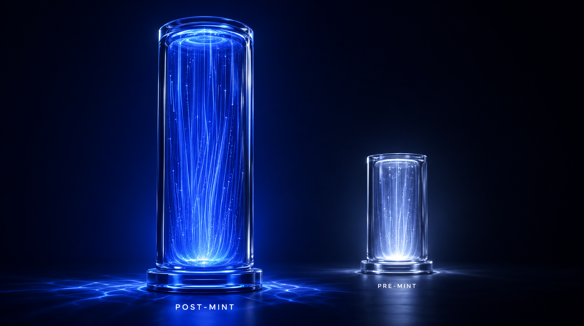 Pre-mint versus post-mint cost comparison for the three structural fixes