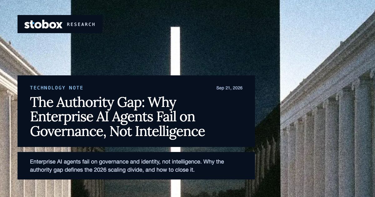 The Authority Gap: Why Enterprise AI Agents Fail on Governance, Not Intelligence