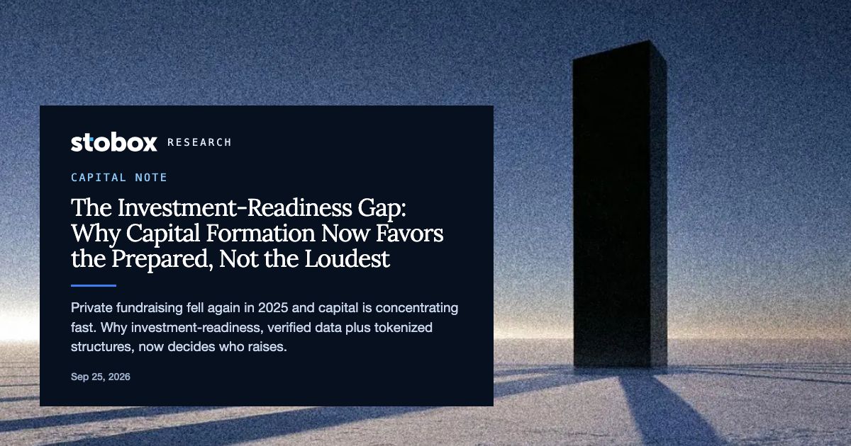 The Investment-Readiness Gap: Why Capital Formation Now Favors the Prepared, Not the Loudest