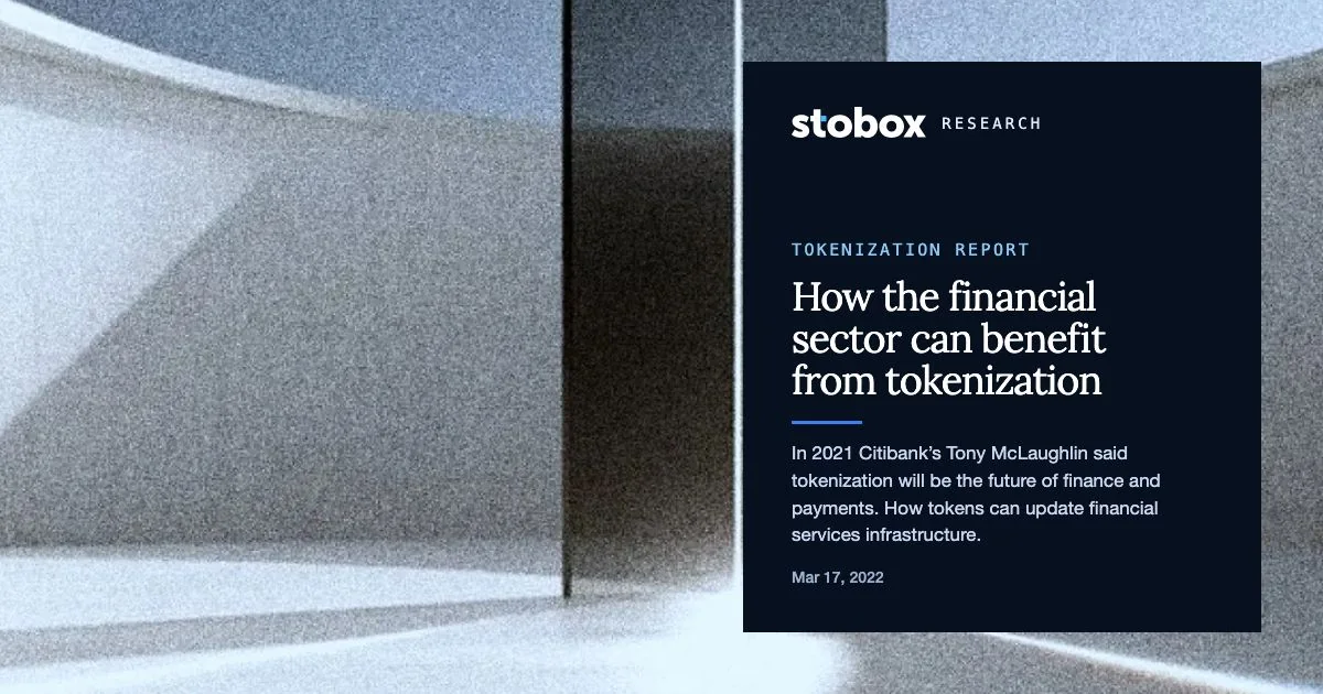 How the financial sector can benefit from tokenization.