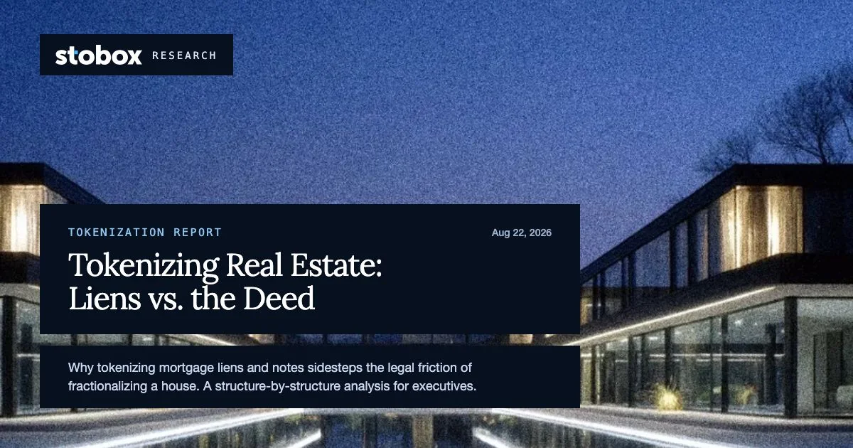 Tokenizing Real Estate the Legal Way: Why Liens Beat Fractionalizing the House