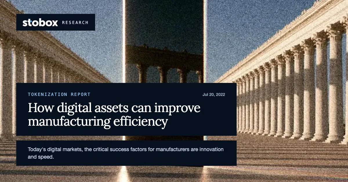 How digital assets can improve manufacturing efficiency.