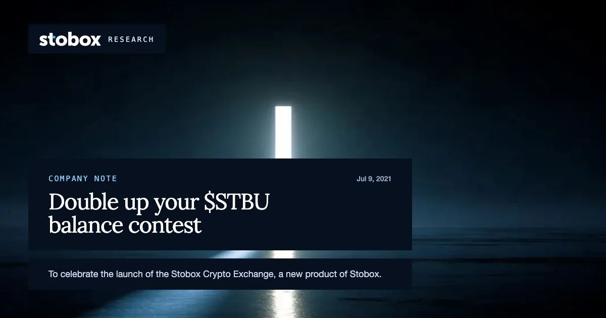 Double up your $STBU balance contest