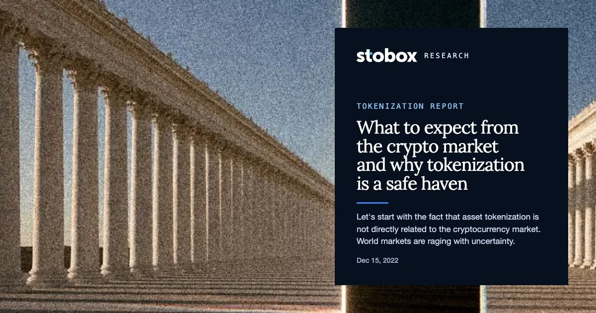 What to expect from the crypto market and why tokenization is a safe haven.