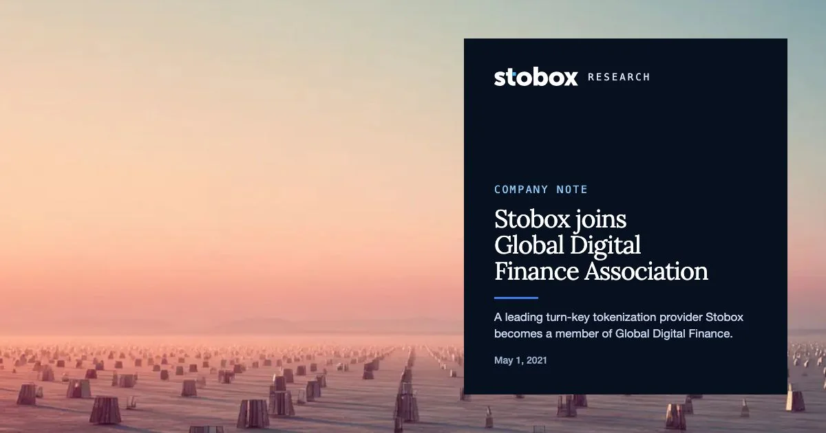 Stobox joins Global Digital Finance Association