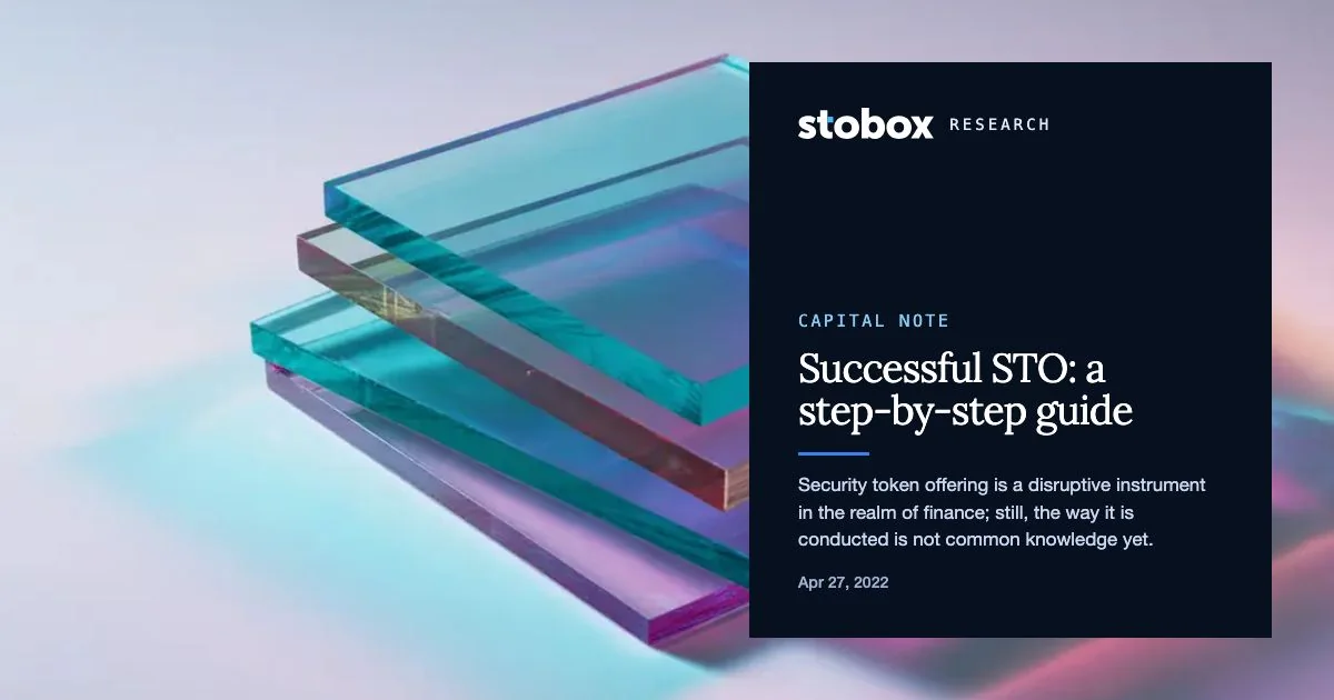 Successful STO: a step-by-step guide.