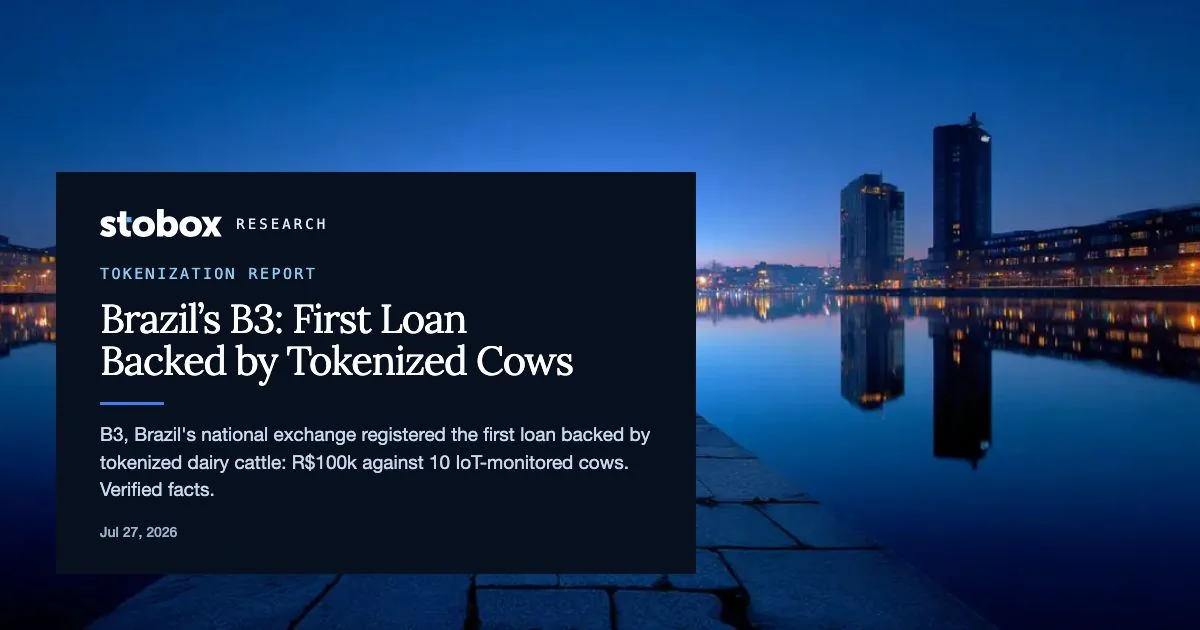 Brazil Just Financed a Loan Against Tokenized Cows on a National Stock Exchange