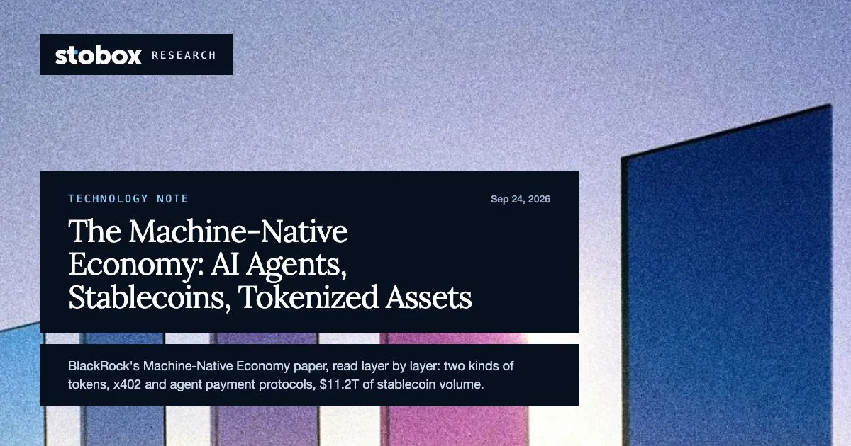 The Machine-Native Economy Runs on Records: What BlackRock's AI Paper Means for Tokenized Assets