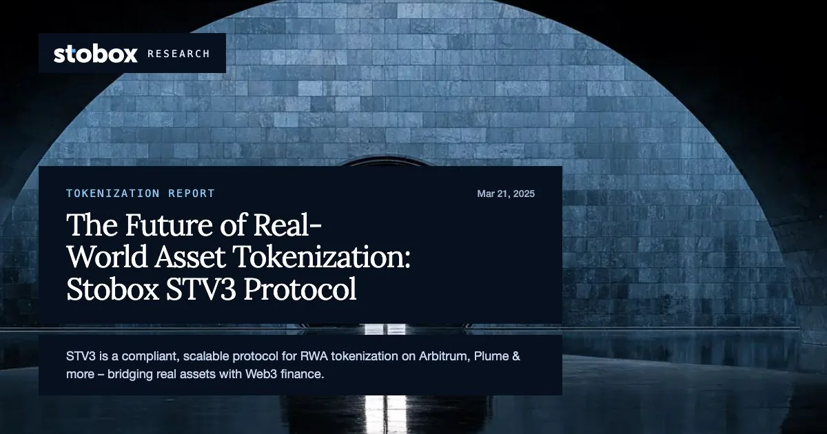 The Future of Real-World Asset Tokenization: Stobox STV3 Protocol