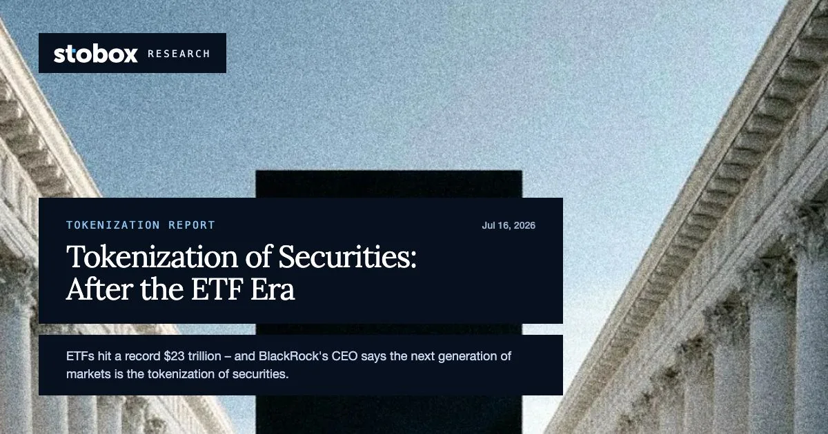 Tokenization of Securities: The Next Market Wrapper After the ETF