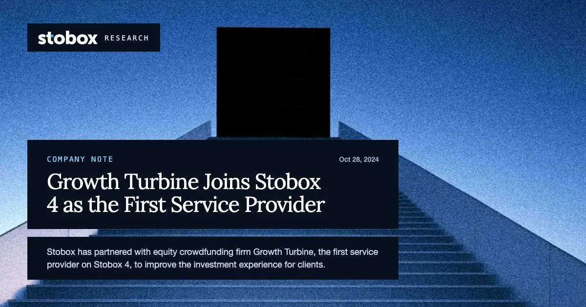 Growth Turbine Joins Stobox 4 as the First Service Provider
