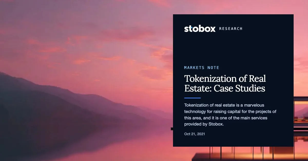 Tokenization of Real Estate: Case Studies