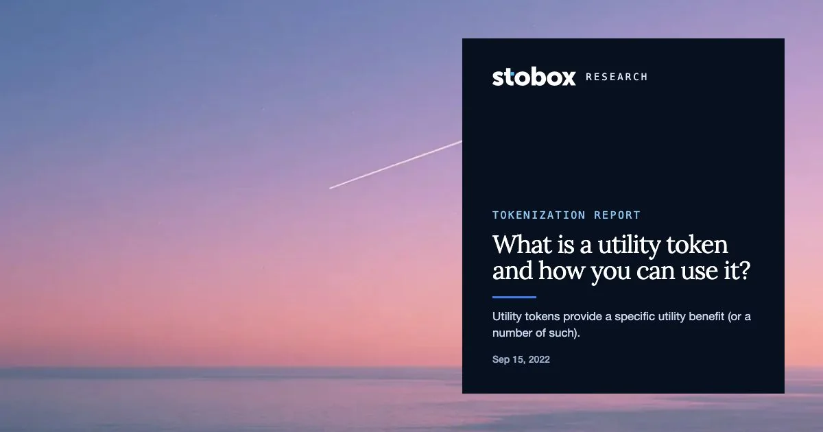 What is a utility token and how you can use it?