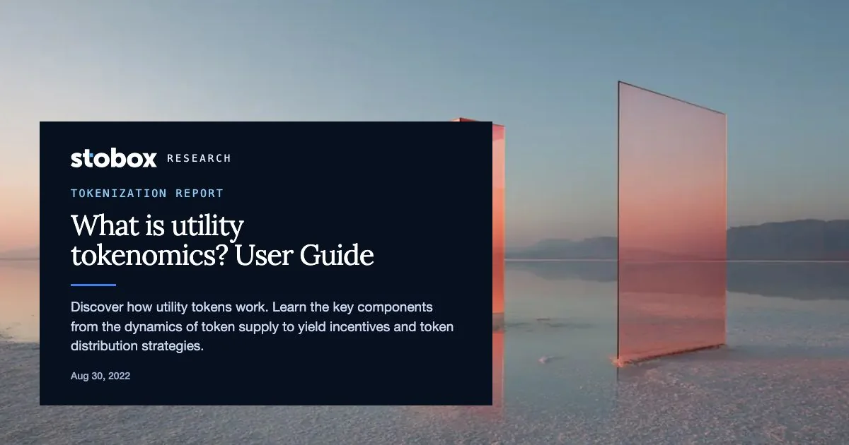 What is utility tokenomics? User Guide.