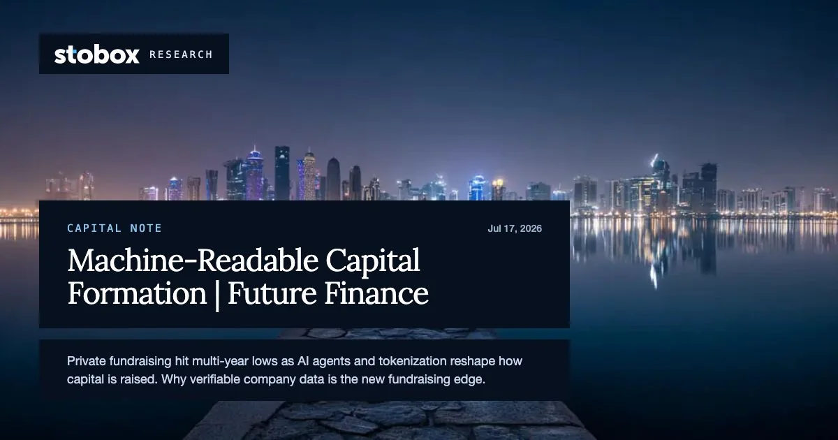 The Machine-Readable Company: How AI and Tokenization Are Rewiring Capital Formation