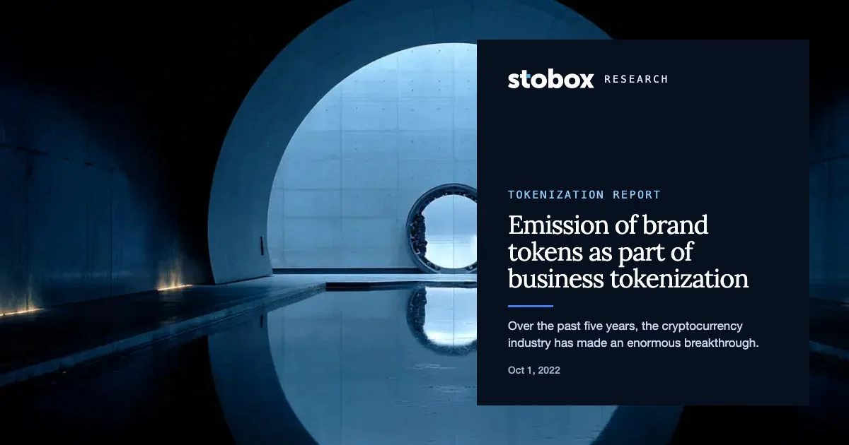 Emission of brand tokens as part of business tokenization.