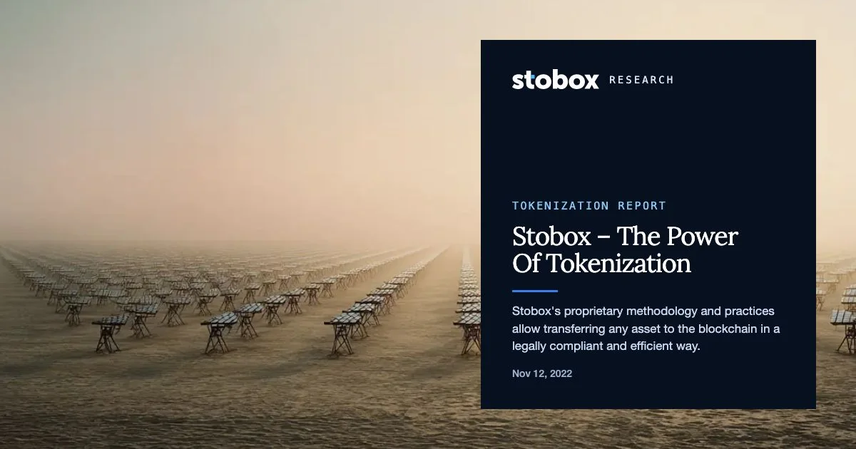 Stobox – The Power Of Tokenization