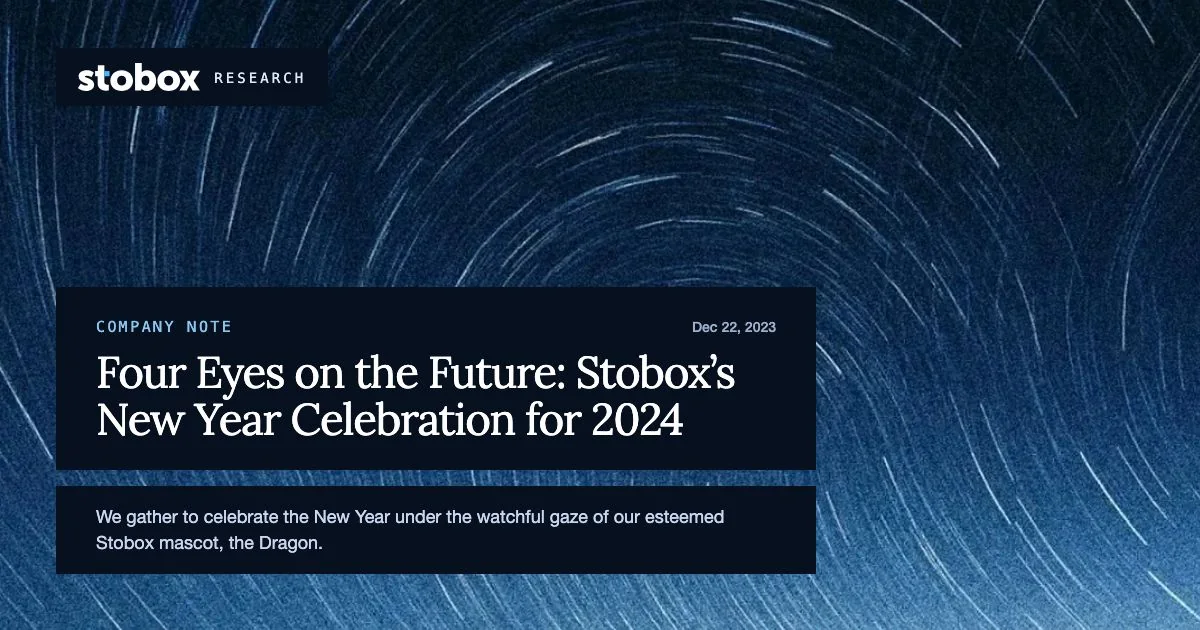 Four Eyes on the Future: Stobox's New Year Celebration for 2024