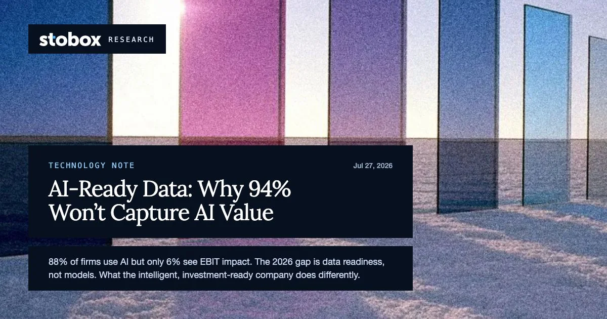 The Intelligent Company Runs on Data It Can Trust: Why 94% of Enterprises Won't Capture AI Value in 2026