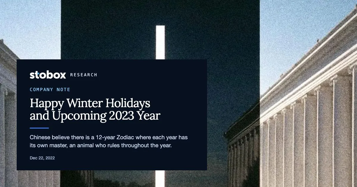 Happy Winter Holidays and Upcoming 2023 Year 🎄