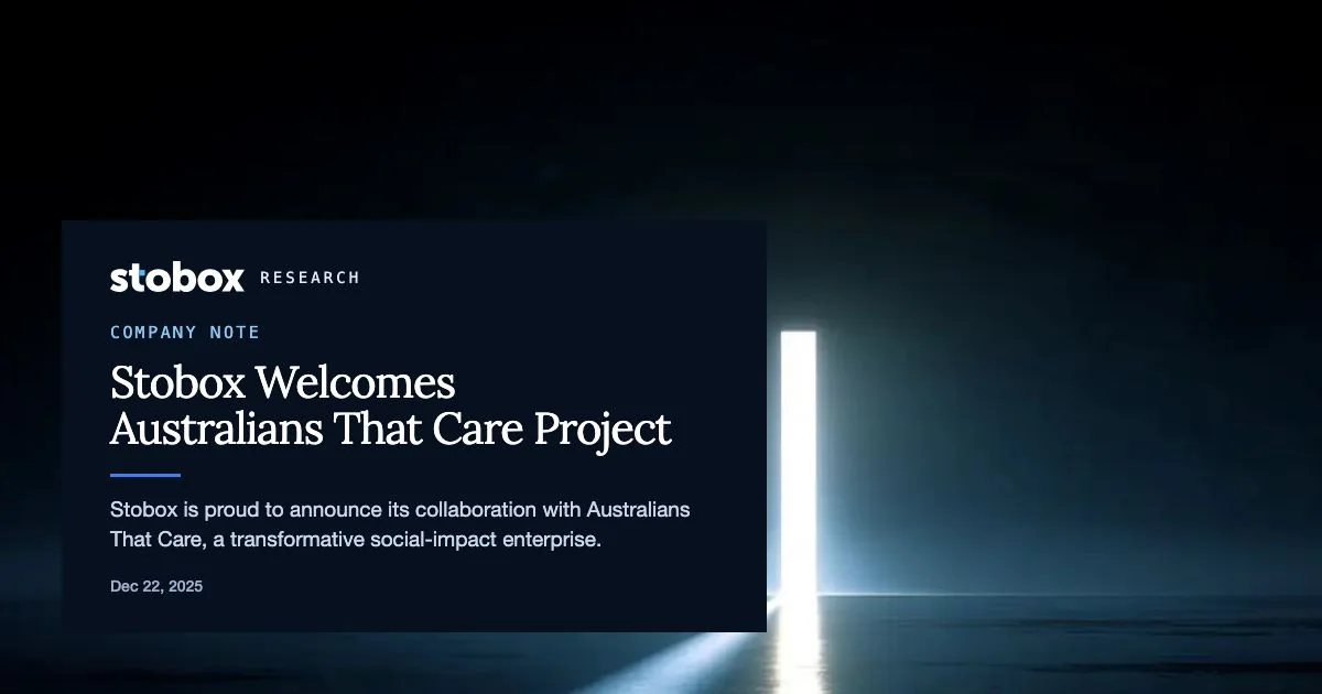 Stobox Welcomes Australians That Care Project