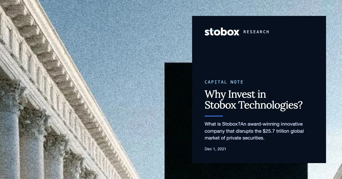 Why Invest in Stobox Technologies?