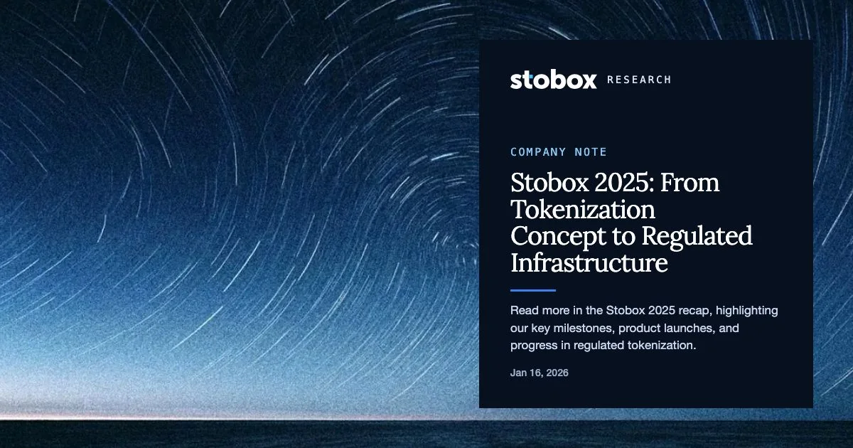 Stobox 2025: From Tokenization Concept to Regulated Infrastructure