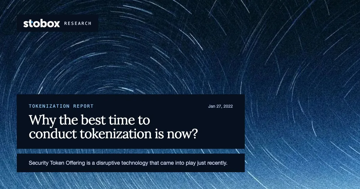 Why the best time to conduct tokenization is now?