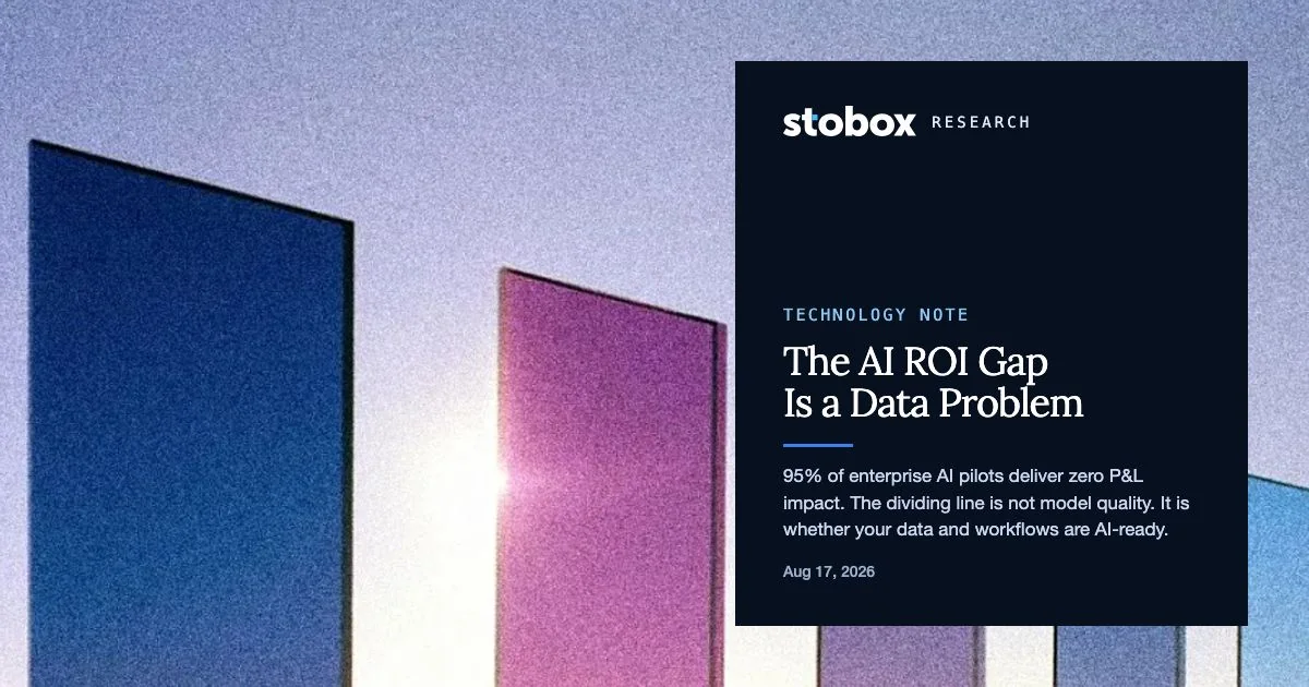 The AI ROI Gap Is a Data Problem: Why 95% of Enterprise AI Pilots Fail