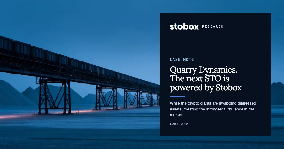 Quarry Dynamics. The next STO is powered by Stobox.