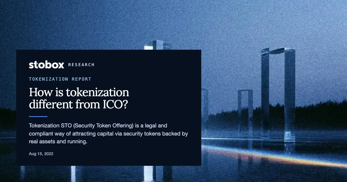 How is tokenization different from ICO?