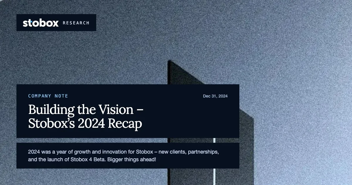 Building the Vision – Stobox’s 2024 Recap 🎄