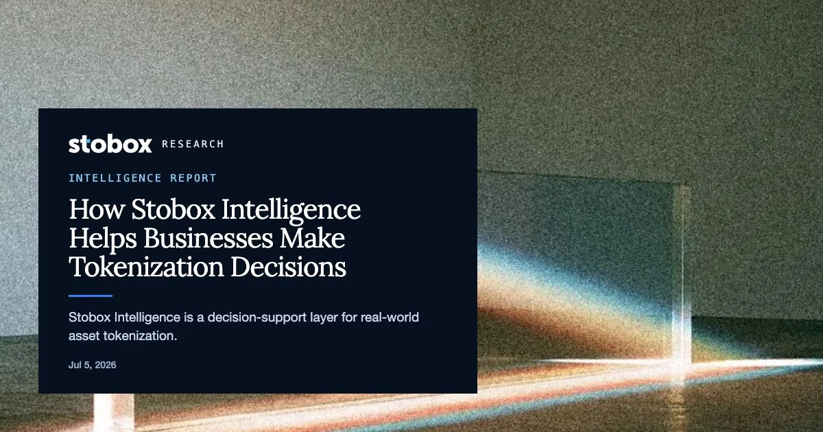 How Stobox Intelligence Helps Businesses Make Tokenization Decisions