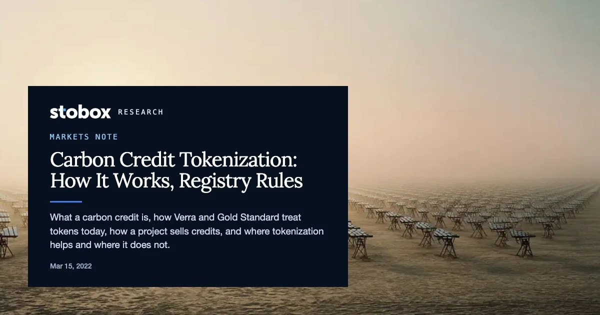 What are carbon credits and how to tokenize them?