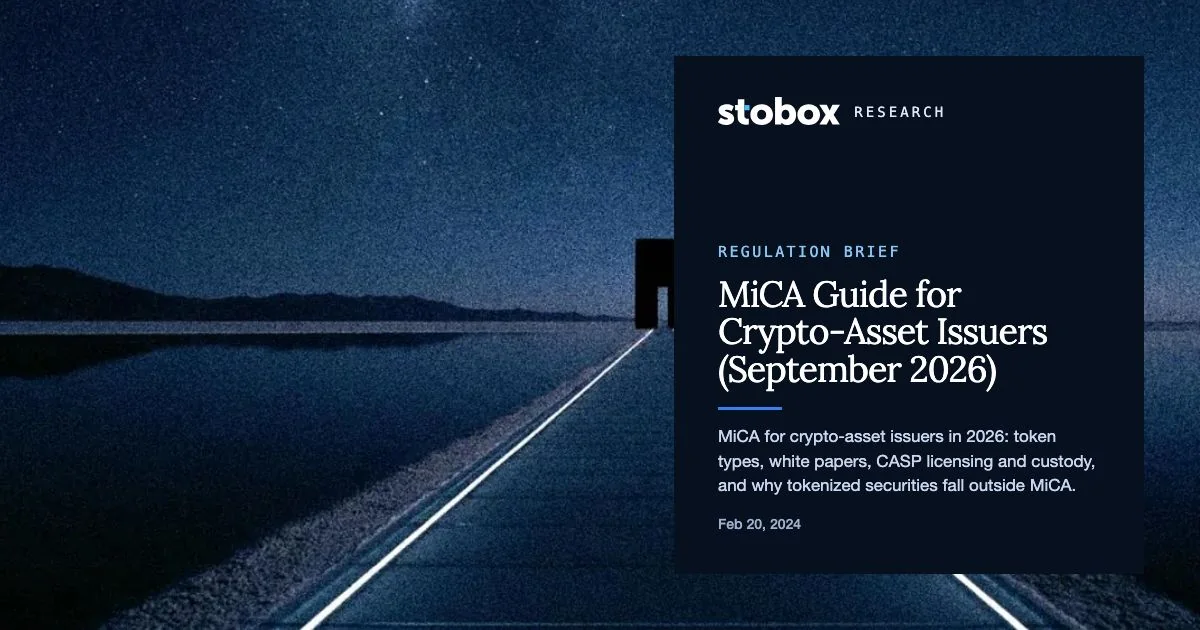 MiCA Guide for Crypto-Asset Issuers (September 2026)