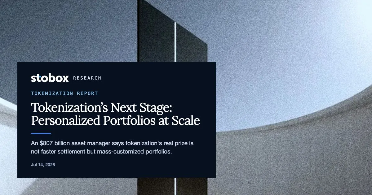 Tokenization's Next Stage: Personalized Portfolios at Scale – NYLIM's Vision, and the Stobox Take