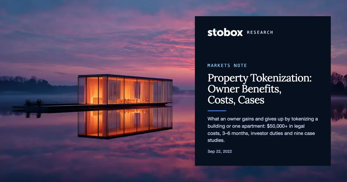 Property Tokenization for Owners: Gains, Costs and Case Studies