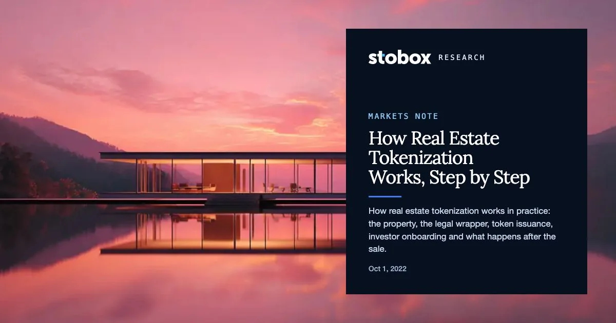 How does real estate asset tokenization really work?