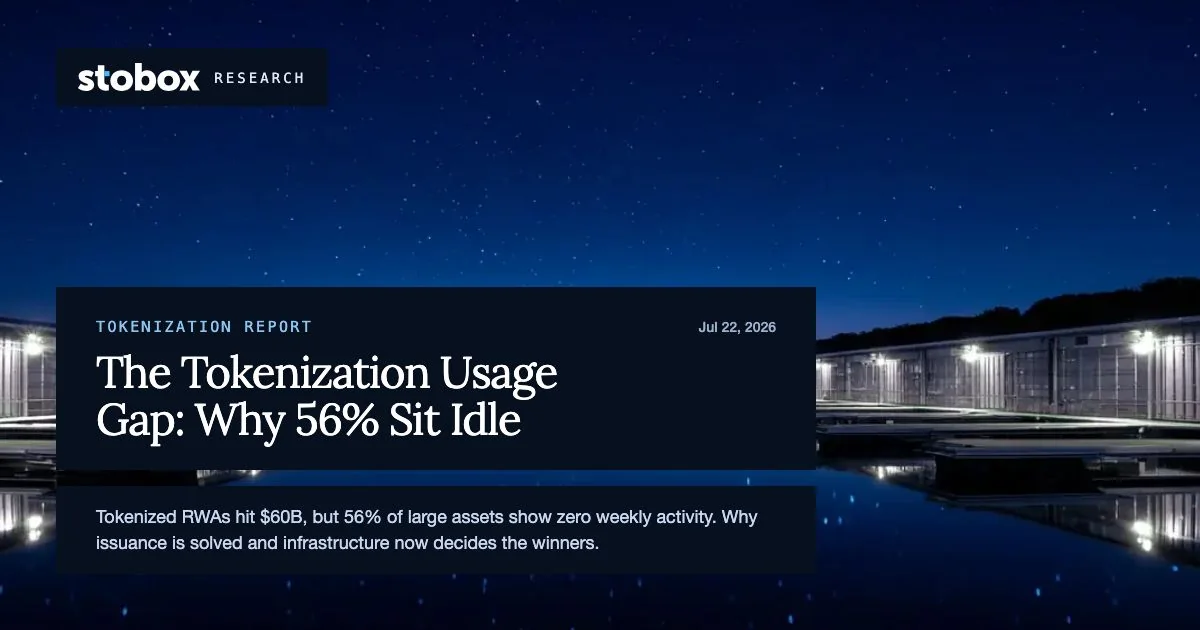 The Tokenization Usage Gap: Why 56% of Tokenized Assets Sit Idle – And What Separates Live Markets From Dead Tokens