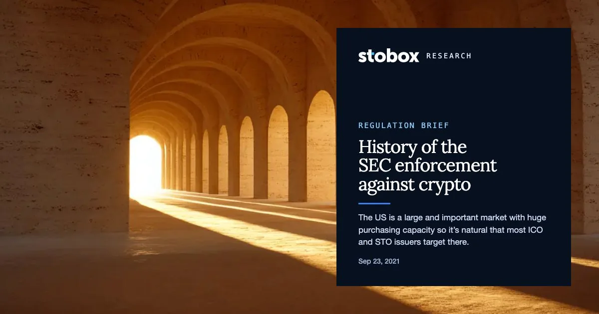 History of the SEC enforcement against crypto.
