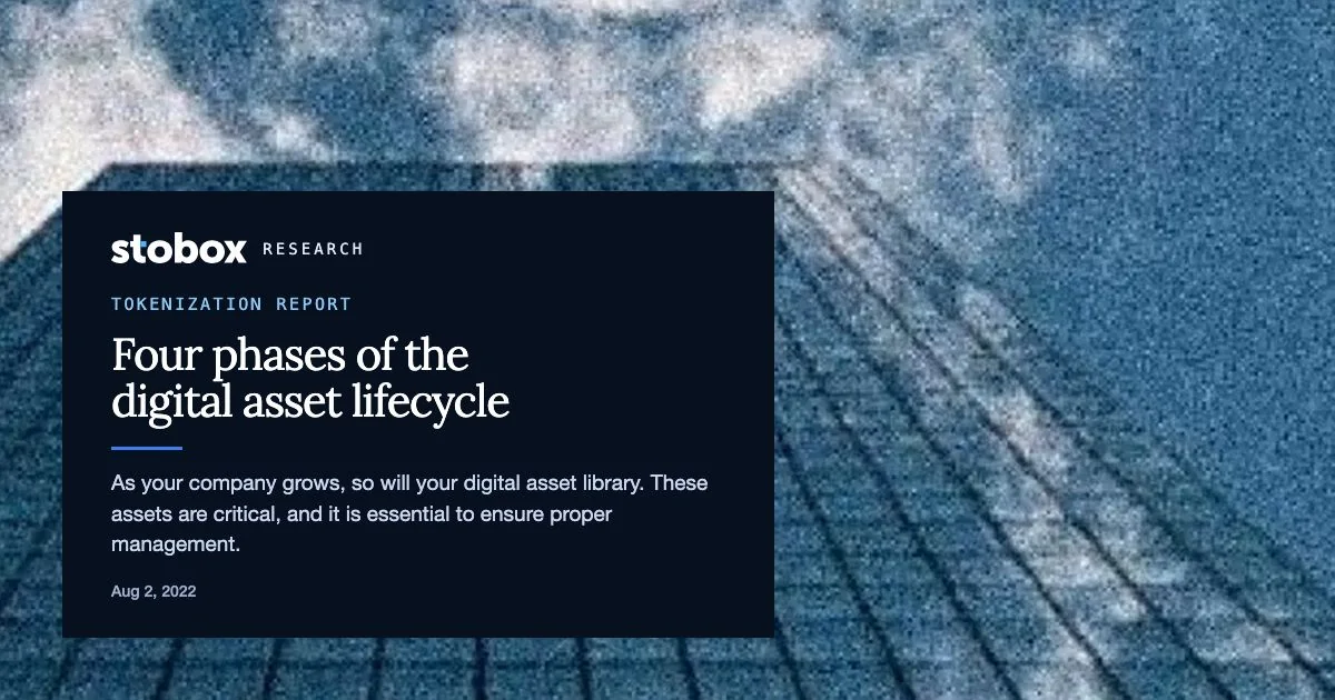 Four phases of the digital asset lifecycle.