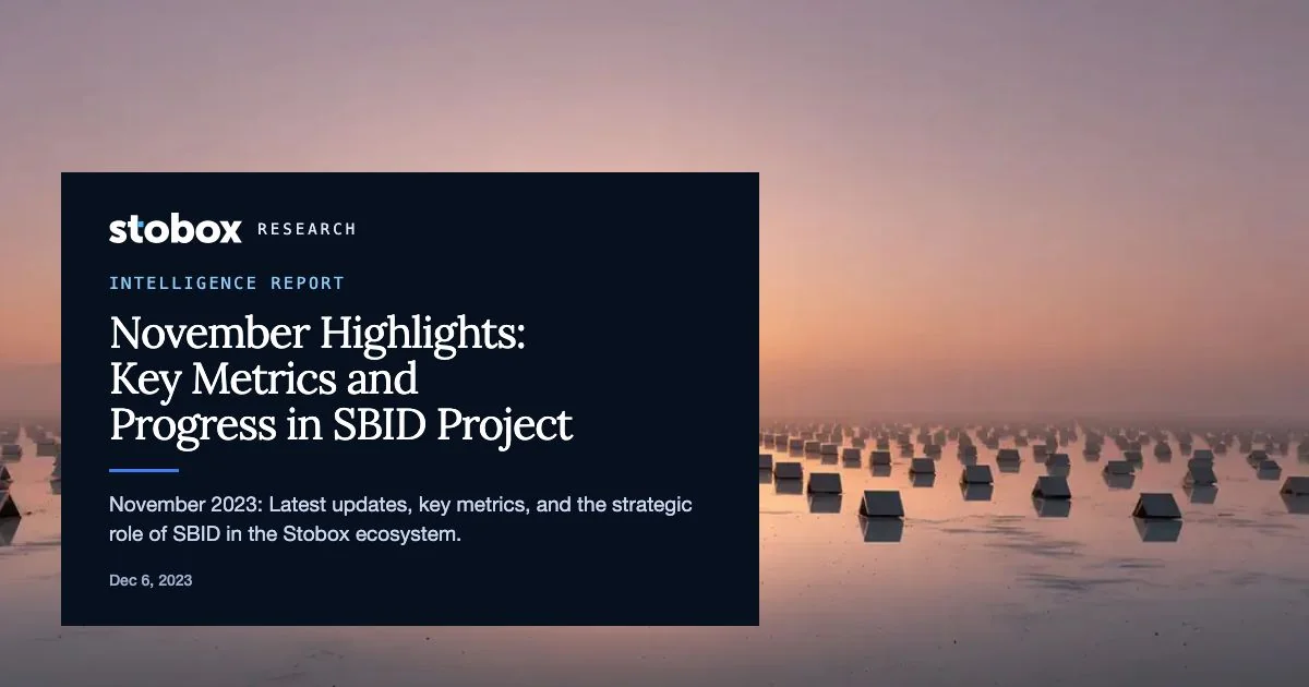 November Highlights: Key Metrics and Progress in SBID Project
