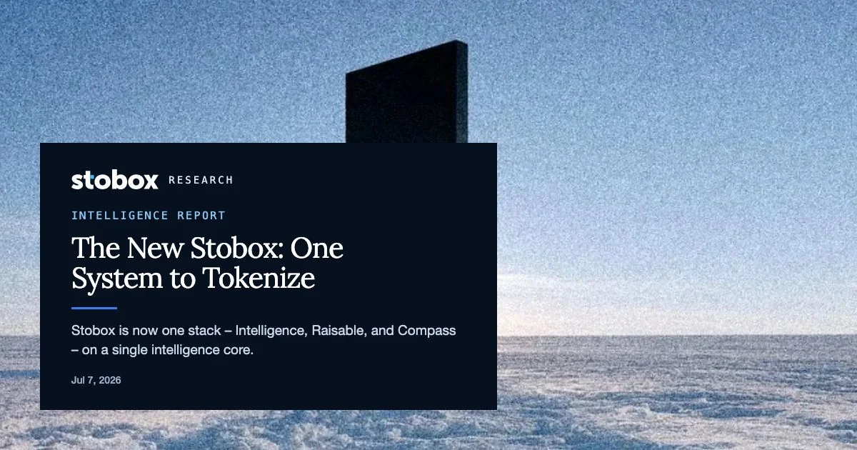 The New Stobox: One System to Organize, Raise, and Tokenize